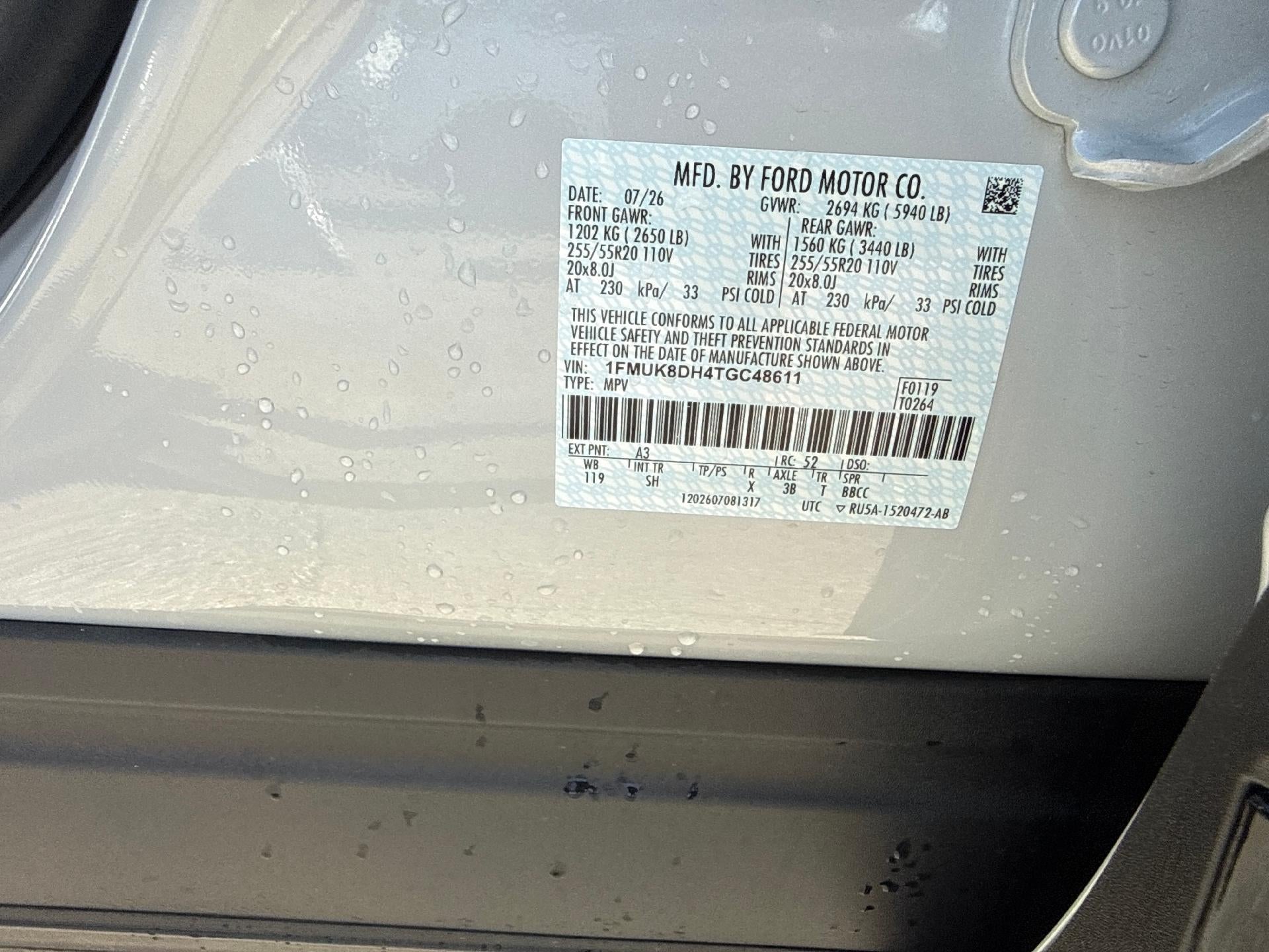 2026 Ford Explorer Active w/200A Pkg 4WD