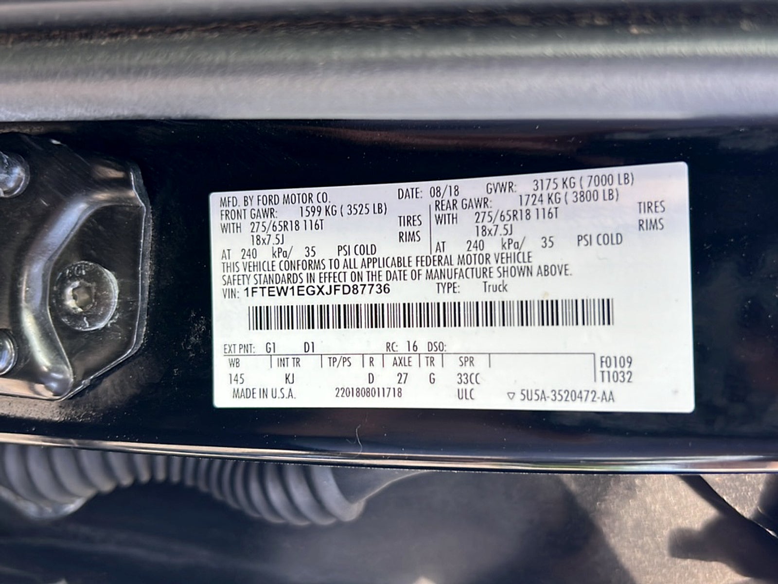 2018 Ford F150 KING RANCH