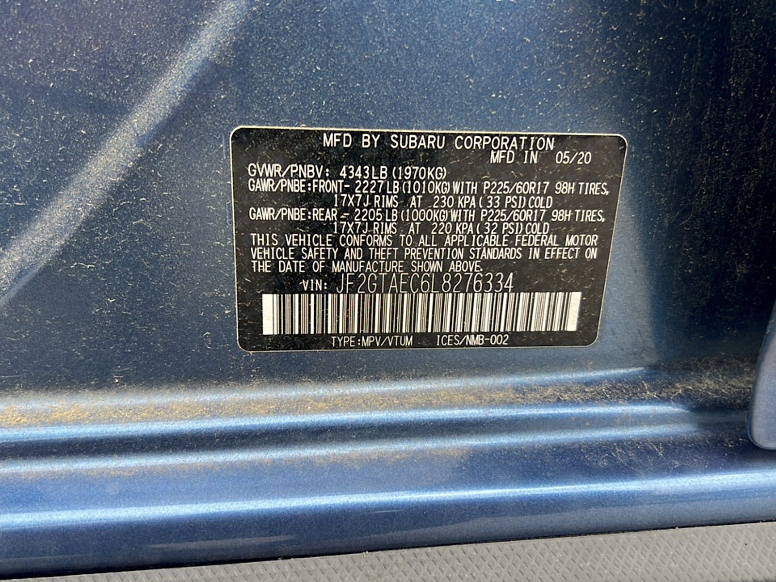 2020 Subaru Crosstrek Premium