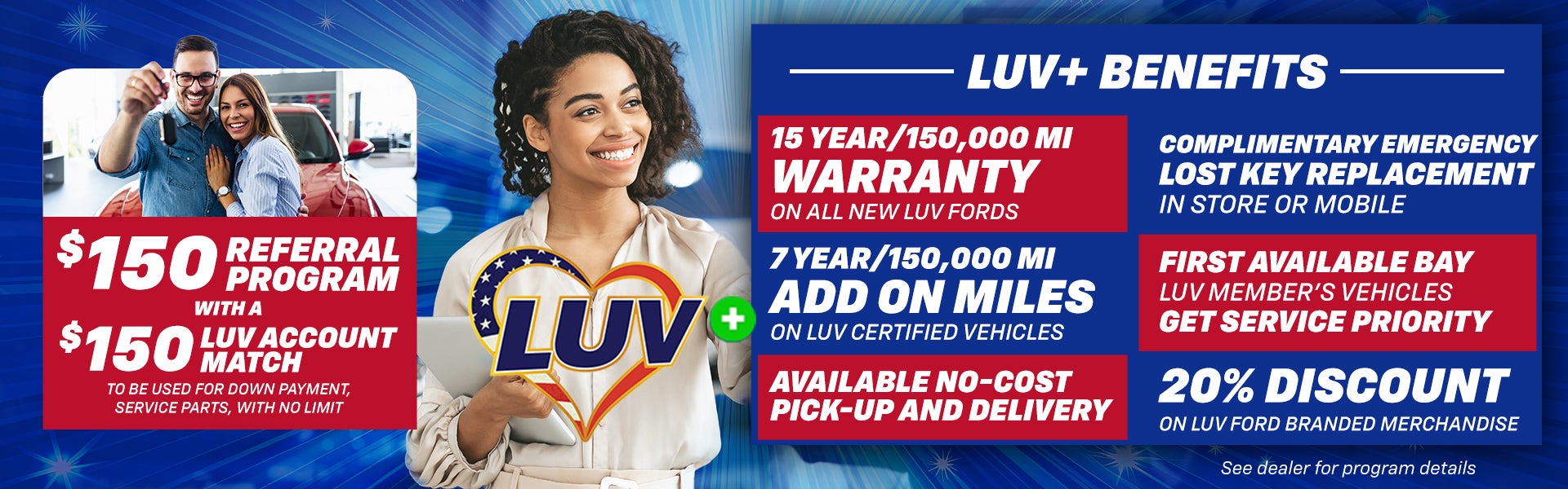 LUV Ford Plus Warrenty Benefits